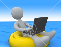 16447-White-Person-A-Workaholic-Floating-On-A-Yellow-Inner-Tube-In-The-Ocean-While-Typing-On-A-Laptop-Computer-Clipart-Illustration-Graphic.jpg